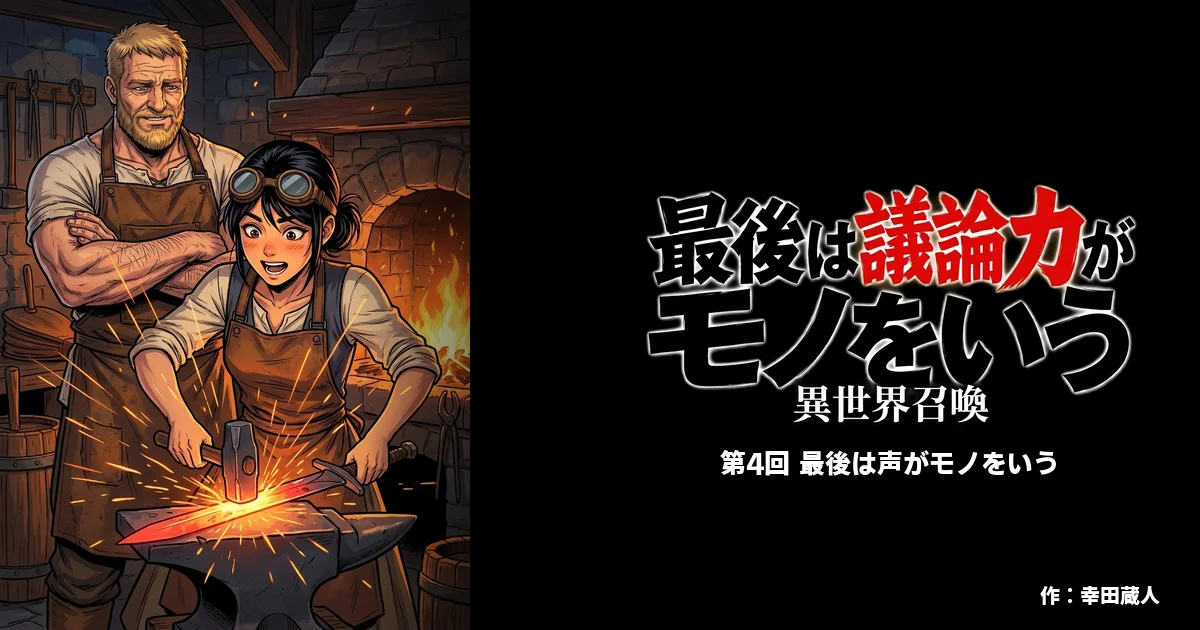 【AIマンガ】最後は議論力がモノをいう 第4話: 最後は声がモノをいう