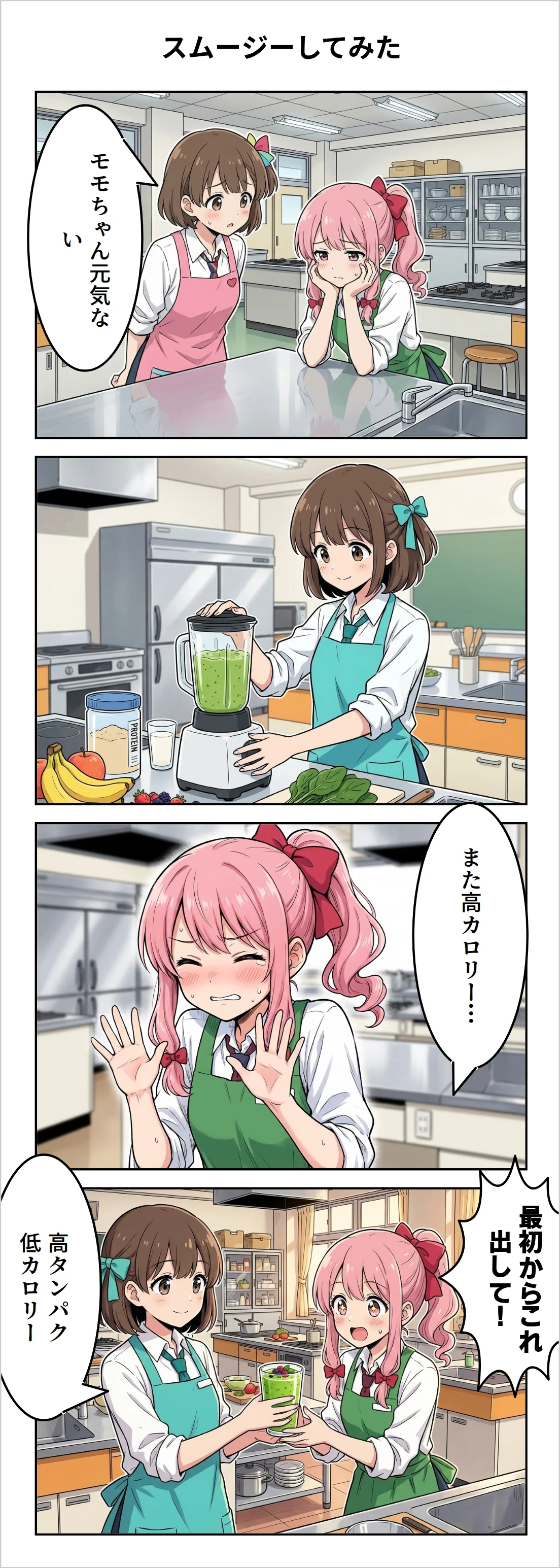 【4コマ】第5話: スムージーしてみた