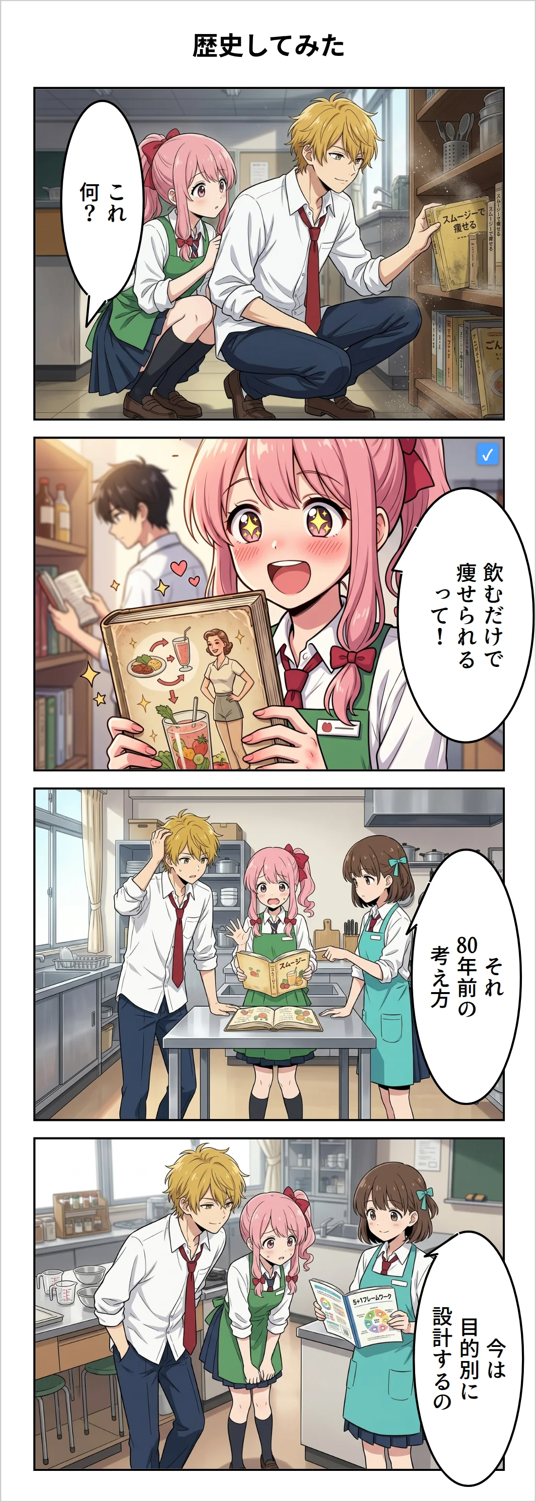 【4コマ】第42話: 歴史してみた
