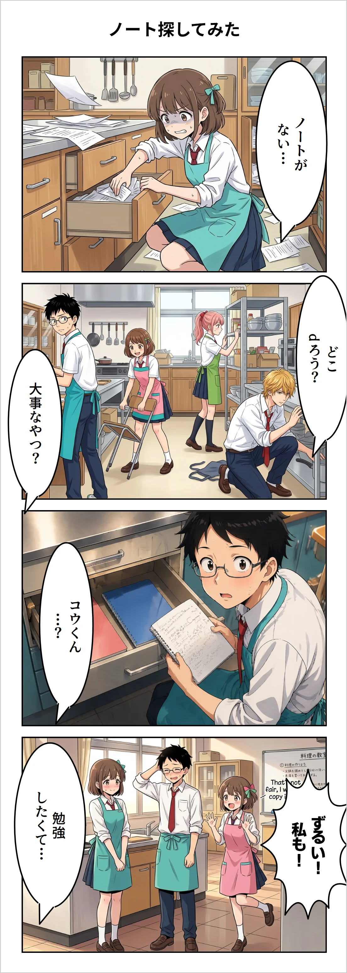 【4コマ】第49話: ノート探してみた