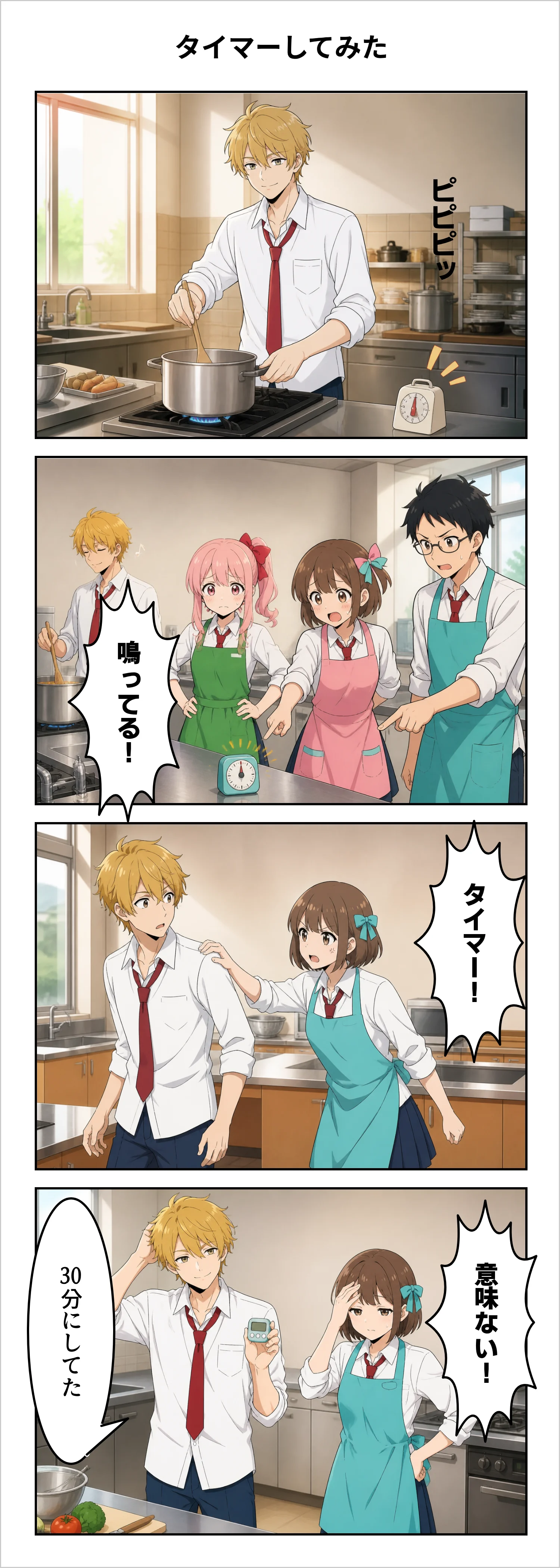 【4コマ】第68話: タイマーしてみた