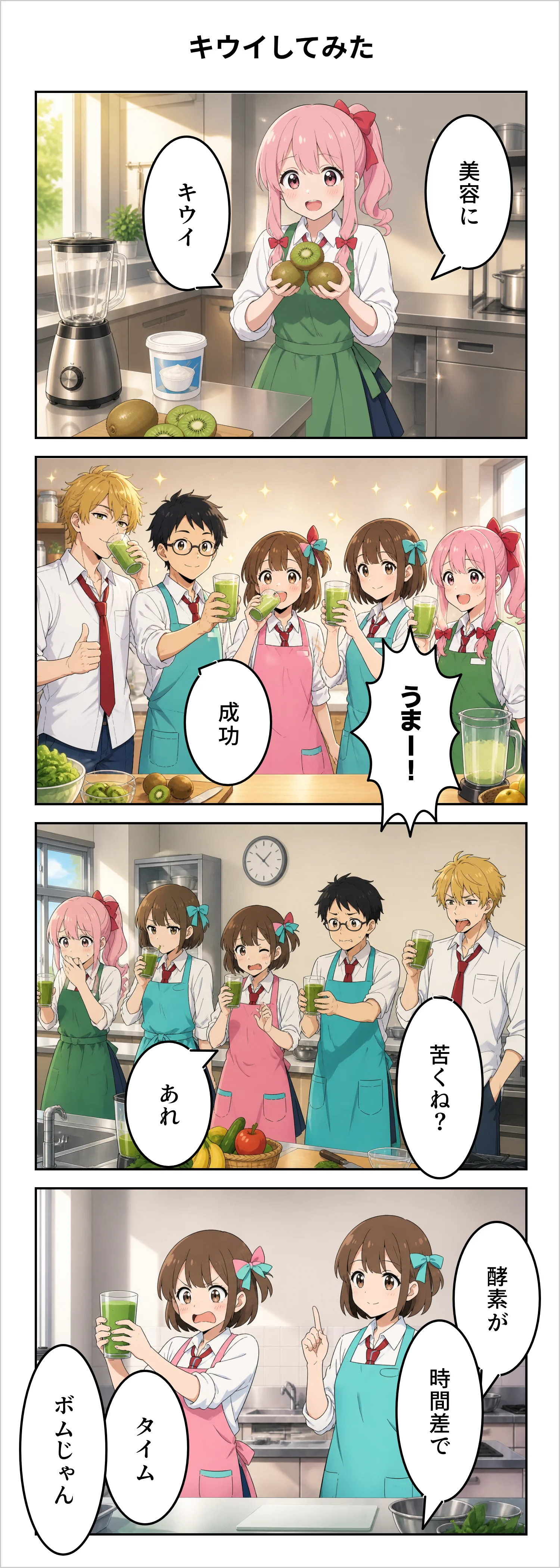 【4コマ】第76話: キウイしてみた