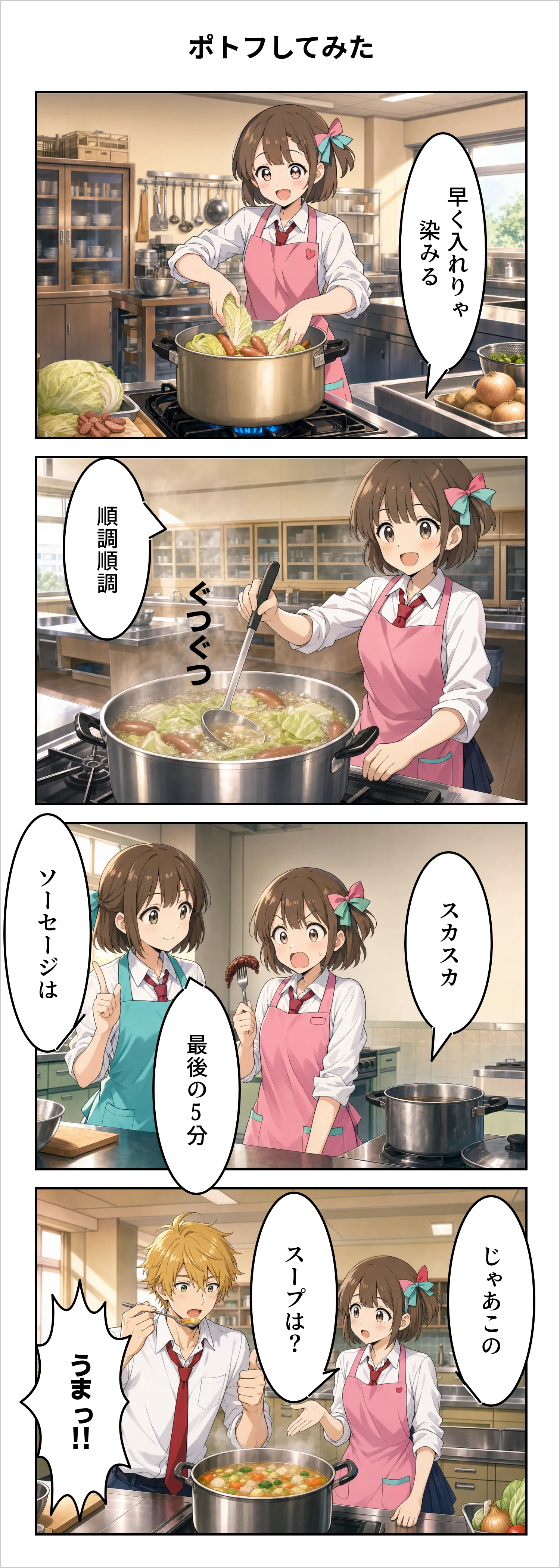 【4コマ】第83話: ポトフしてみた